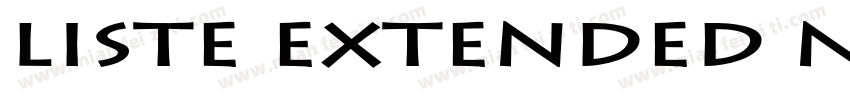 Liste Extended Normal字体转换